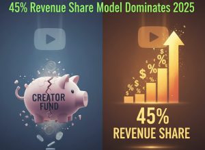 YouTube Shorts Monetization Revolution: Creator Fund Extinct as 45% Revenue Share Model Dominates 2025
