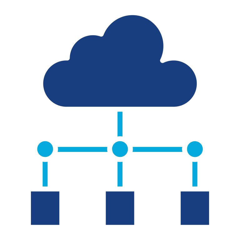Data flowing from a central cloud out to multiple connected endpoints, representing personal data shared with vendors and used to train AI models