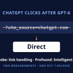 ChatGPT UTM Tag Goes Missing on Many Clicks: Adobe Blames GPT-6 Link Handling, Profound Blames Intelligent UI